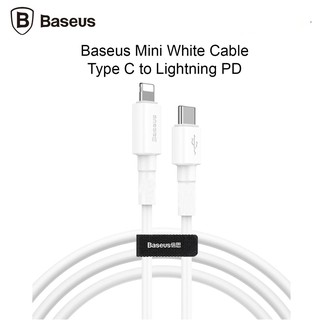 DÂY CÁP SẠC TYPE C TO LIGHTNING 18W BASEUS MINI WHITE CHÍNH HÃNG [NEW 100%]
