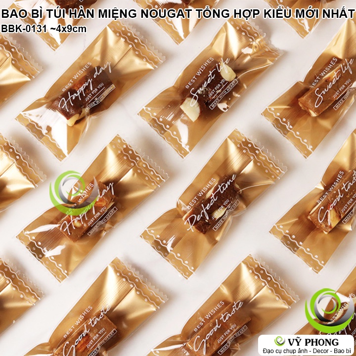 BAO BÌ TÚI HÀN MIỆNG KẸO NOUGAT 4x9CM TỔNG HỢP KIỂU MỚI 2022 SIÊU HOT LÀM QUÀ TẶNG CÁC DỊP LỄ TẾT NĂM MỚI BBK-0131