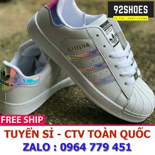 [Free ship] Giày thể thao nam nữ super star hologram lấp lánh siêu đẹp