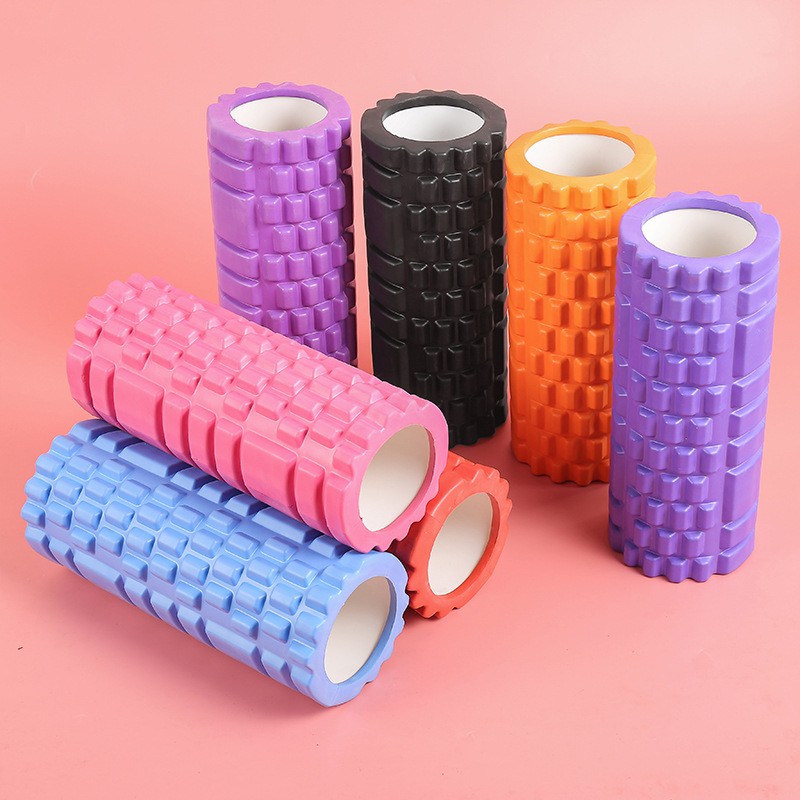 Con lăn masage giãn cơ tập yoga, gym Foam Roller bản Gai Dẹt