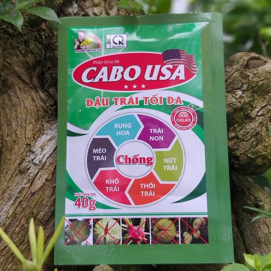 CANXI-BO Chống Nứt Trái, Đậu Trái Tối Đa, Phân Bón Siêu Canxi Bo kết hợp Ga3