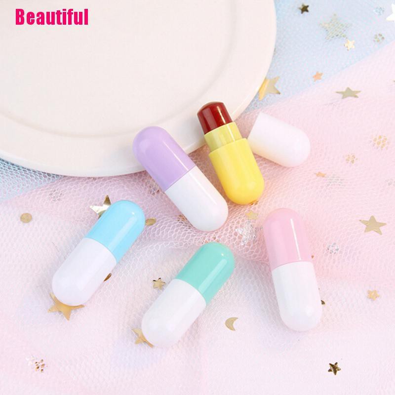 VN (Hàng Mới Về) Set 5 Son Môi Thiết Kế Hình Viên Thuốc Nhỏ Nhắn Chống Thấm Nước Chống Dính Dưỡng Ẩm | BigBuy360 - bigbuy360.vn