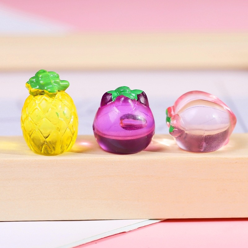 trái cây nhân tạo Resin phụ kiện dép Crocs charm DIY khóa giày crocs jibbitz Nhựa trang sức Phụ kiện trang trí giày crocs nút trang trí điện thoại di động Nắp đậy / Khung ảnh / Cốc nước / Túi Nguyên liệu làm phụ kiện handmade sáng tạo