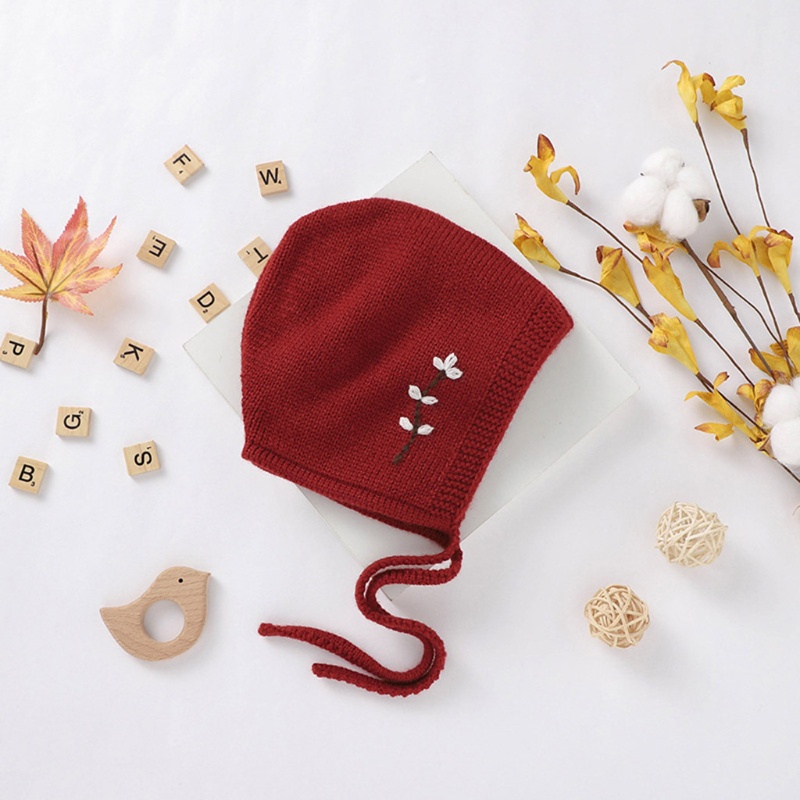 Mũ Beanie Dệt Kim Mềm Mại Làm Phụ Kiện Chụp Ảnh Cho Bé Sơ Sinh