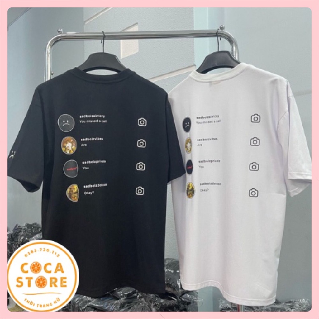 Áo thun sadboiz nam nữ tay lỡ, Áo sadboiz sadtagram form rộng chất cotton co dãn siêu mềm mịn | BigBuy360 - bigbuy360.vn