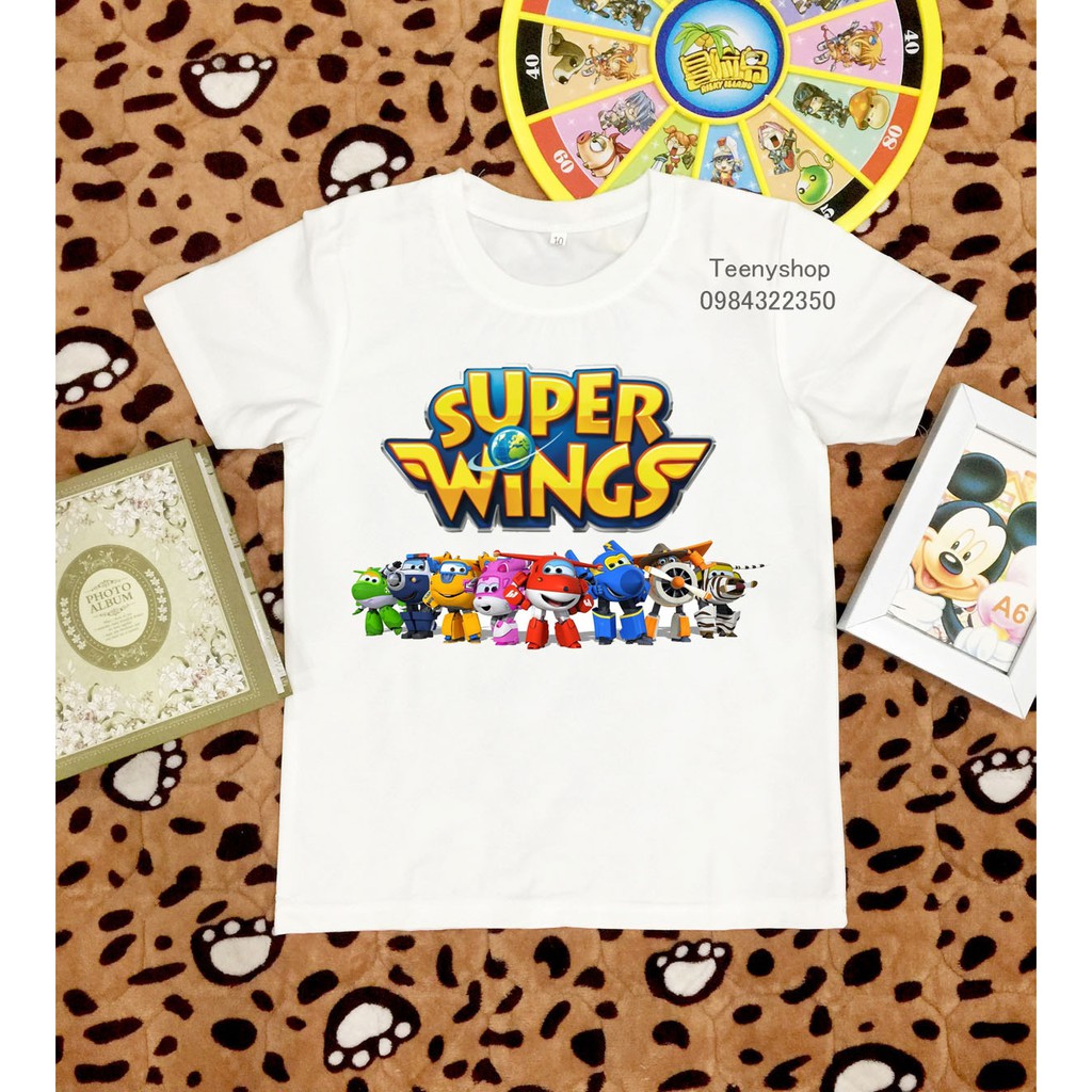 áo thun đội bay siêu đẳng super wings nhiều mẫu