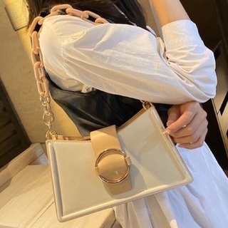 Túi Xách Nữ - Đeo Vai thời trang sành điệu kẹp nách quai xích to khóa tròn sang chảnh hiện đại, ví xinh