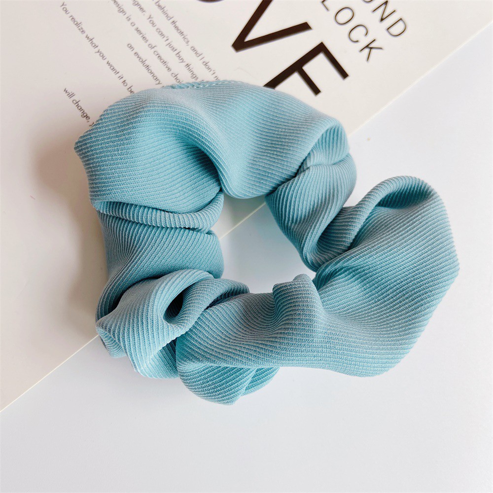 Dây Buộc Tóc Họa Tiết Kẻ Sọc Thời Trang Đơn Giản Phong Cách Retro