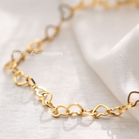 Lắc tay nữ titan heart gold