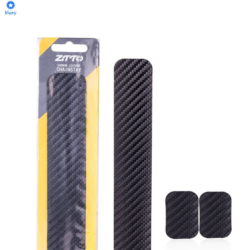 ZTTO Đường Xe Đạp Dây Chuyền Dán Bảo Vệ Phía Sau Dĩa Miếng Dán Khung Miếng Dán Bảo Vệ Hoa Văn Carbon Dây Chuyền Miếng Dán Chống Trầy Xước 【Bluey】