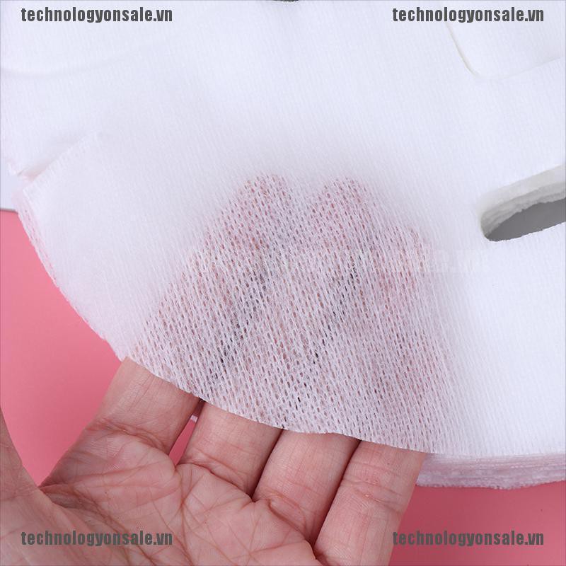 [Tech] 100pc Face Mask Paper Disposable Cotton Non-Woven Fabric DIY Facial Masque Sheet [VN]