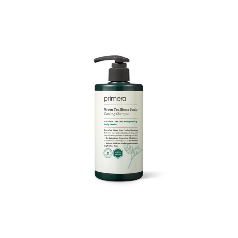 Dầu gội trà xanh PRIMERA Greentea Biome Scalp Cooling Shampoo 4ml - Giảm rụng tóc, sạch gàu và làm mát da đầu