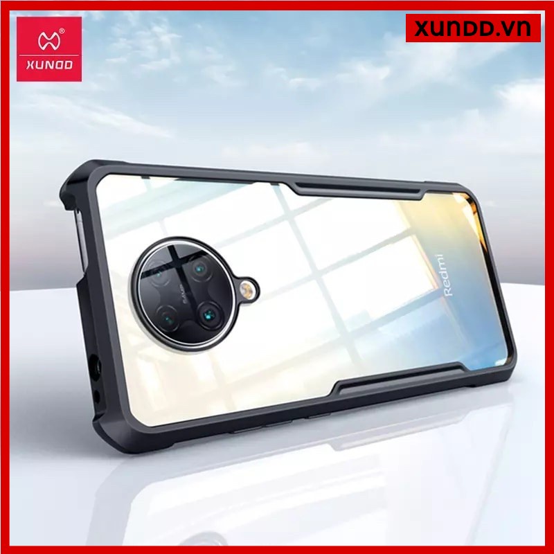 Ốp lưng XUNDD Redmi K30 Pro / K30 Ultra / Poco F2 Pro, Mặt lưng trong suốt, Viền TPU, Chống sốc