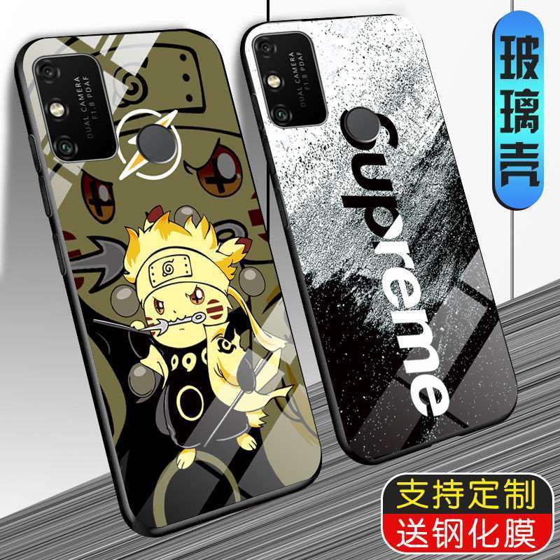 Vỏ điện thoại di động Huawei。 Huawei glory play 9A mobile phone shell glass tide men's anime new glory play 9A anti-fall network red mobile phone set