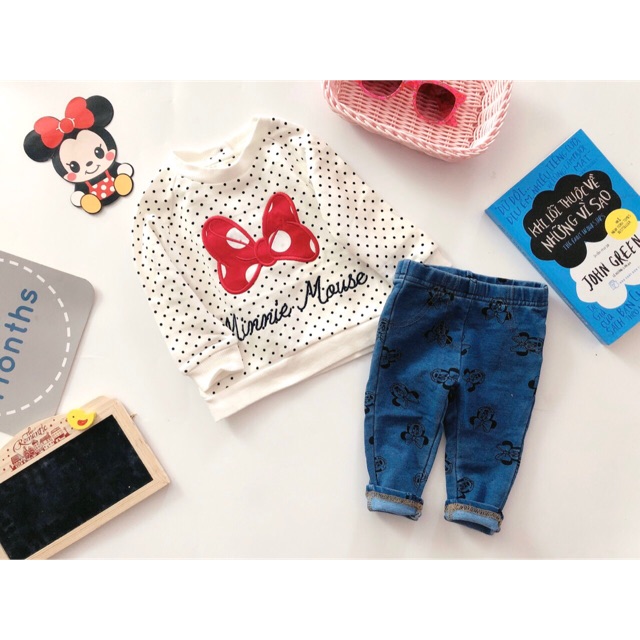 Bộ nỉ Minmie sz 3m-3y