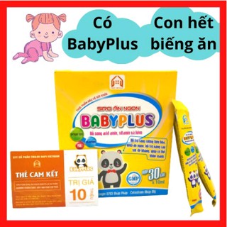 BABYPLUS SIRO ĂN NGON DẠNG STICK TIỆN LỢI GIÚP BÉ ĂN NGON MIỆNG VÀ TĂNG CÂN TỰ NHIÊN
