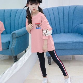 Sét bộ bé gái thun cotton phối kiểu
 Áo form rộng quần ôm
Size 8-40kg