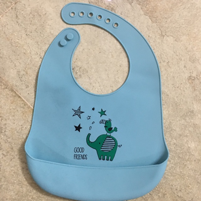 Yếm máng silicon siêu mềm cao cấp có máng hứng cho bé yêu