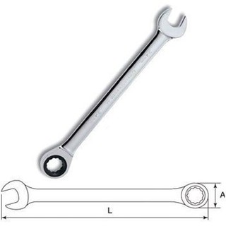 Cờ lê vòng miệng tự động sata cỡ lớn 16mm đến 24mm dck