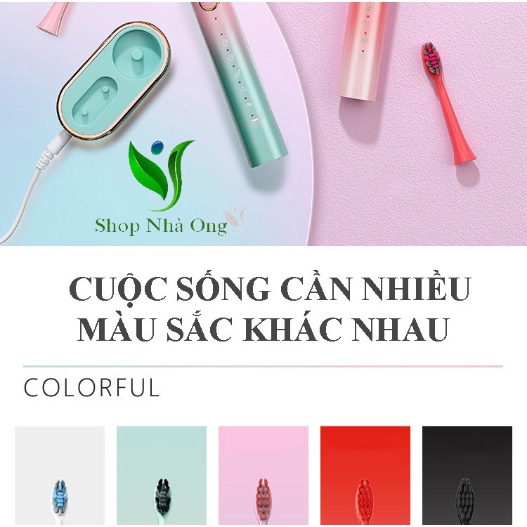 BÀN CHẢI ĐIỆN KÈM ĐẦU MÁY RỬA MẶT THẾ HỆ MỚI JIALAIYA 2IN1- GIẢI PHÁP CHẮM SÓC RĂNG MIỆNG &amp; DA MẶT HIỆU QUẢ