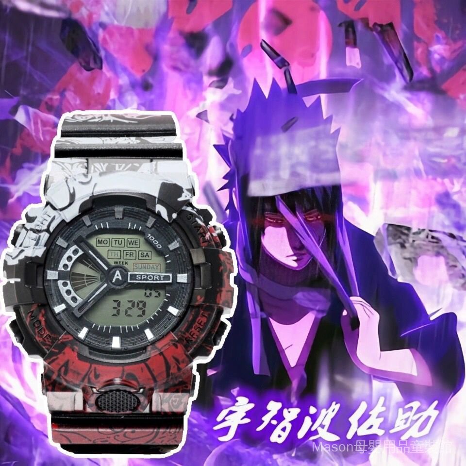 Đồng hồ đeo tay kỹ thuật số họa tiết naruto One Piece độc đáo