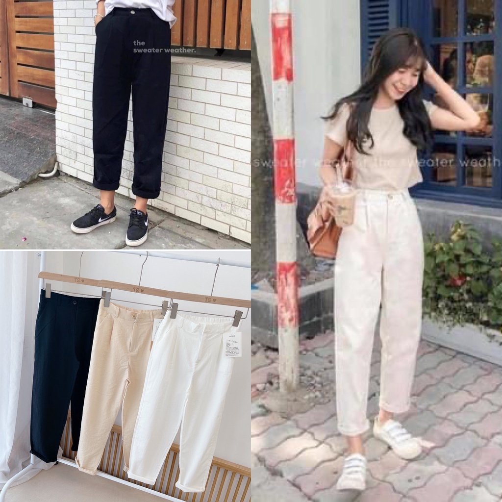 QUẦN ĐŨI DÀI BAGGY BASIC MÁT NHẸ QD211