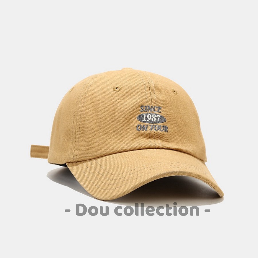[Nowship2h] Nón kết (Mũ lưỡi trai) Unisex thiêu logo SINCE 1987 ON TOUR - Chất liệu Cotton - Mã NV026
