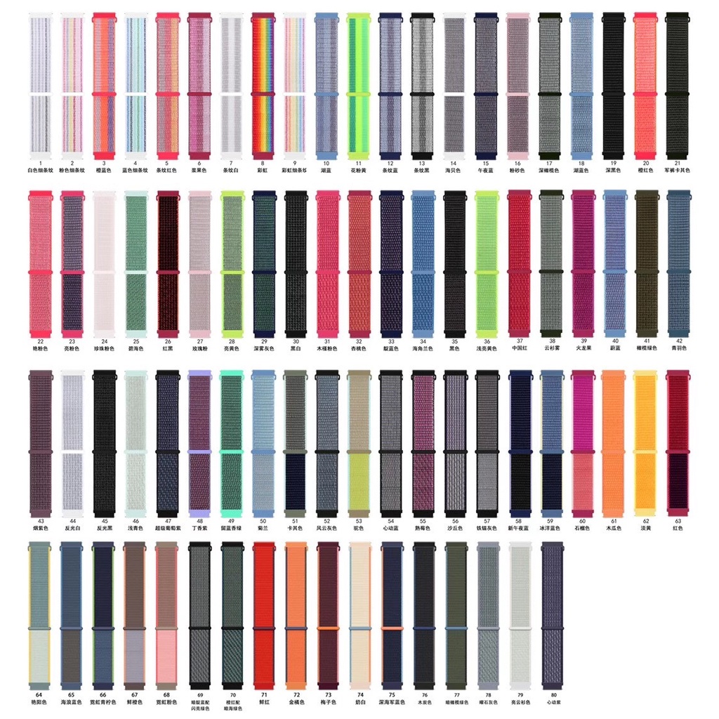 Dây Đeo Nylon 20mm / 22mm Cho Đồng Hồ Thông Minh Samsung Galaxy Watch 4 Samsung S3 / S2 Active 2