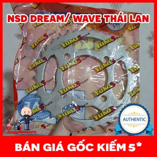 Nhông sên dĩa xe Dream/Wave/Suviva/Ws110 hàng Yukos Thai-r chính hãng