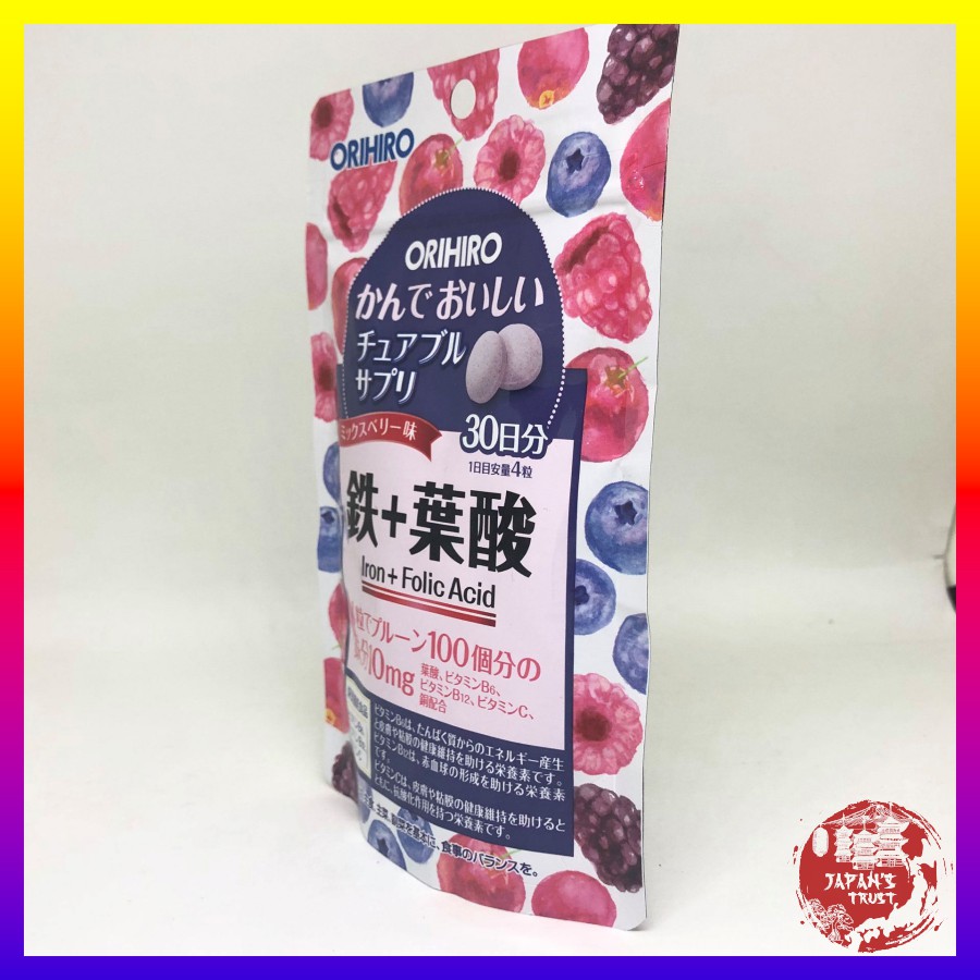 [Orihiro] Viên bổ sung Sắt và Folic Acid Orihiro dạng túi 120 viên - Giá tốt - Hàng chính hãng | Thế Giới Skin Care