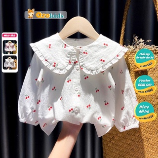 Áo sơ mi bé gái LOBY in họa tiết A0202020 (8 tháng - 5 tuổi)