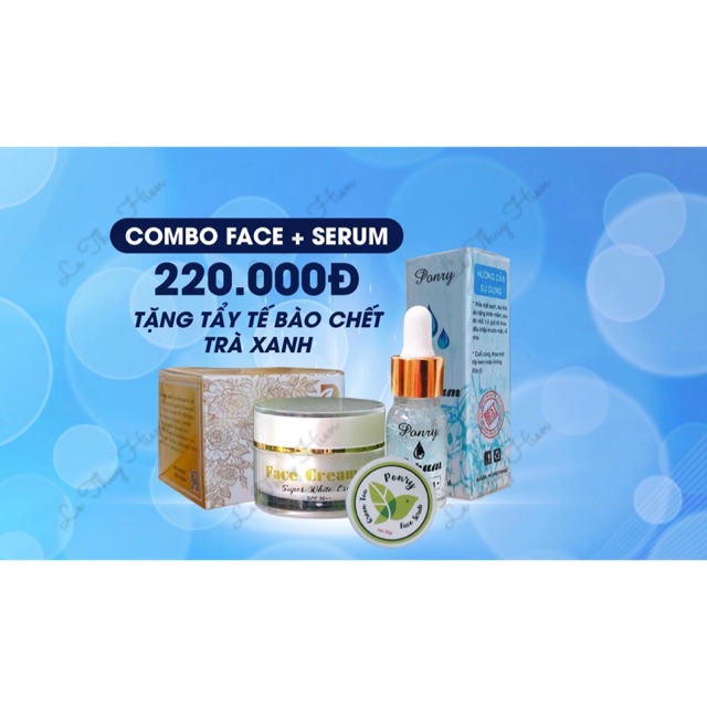 Combo Face + Serum P1 Ponry (Kèm quà)