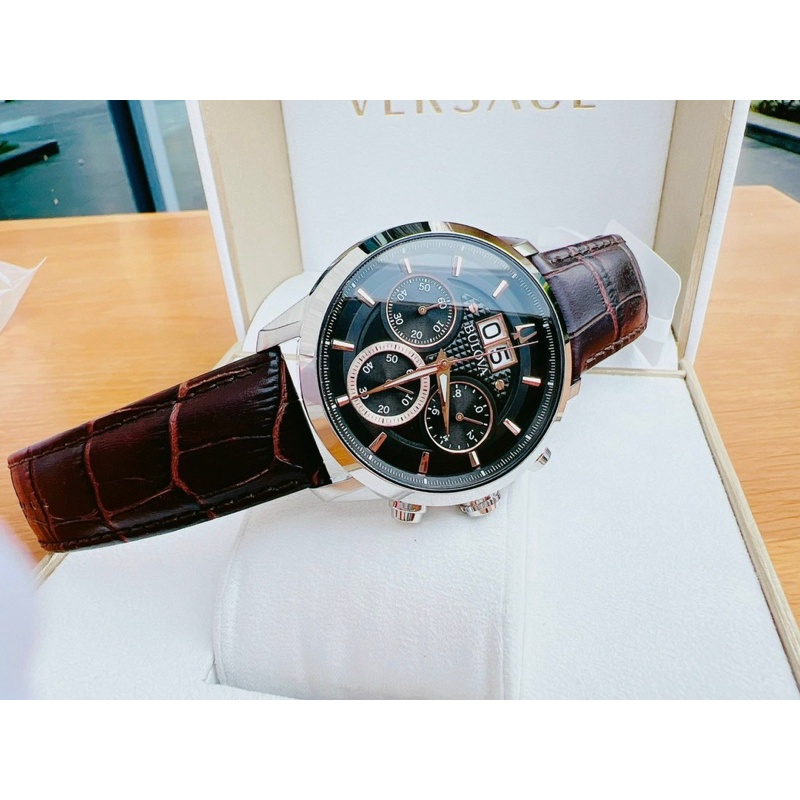 ❤❤Đồng hồ nam Bulova Sutton Chronograph Black Watch  96