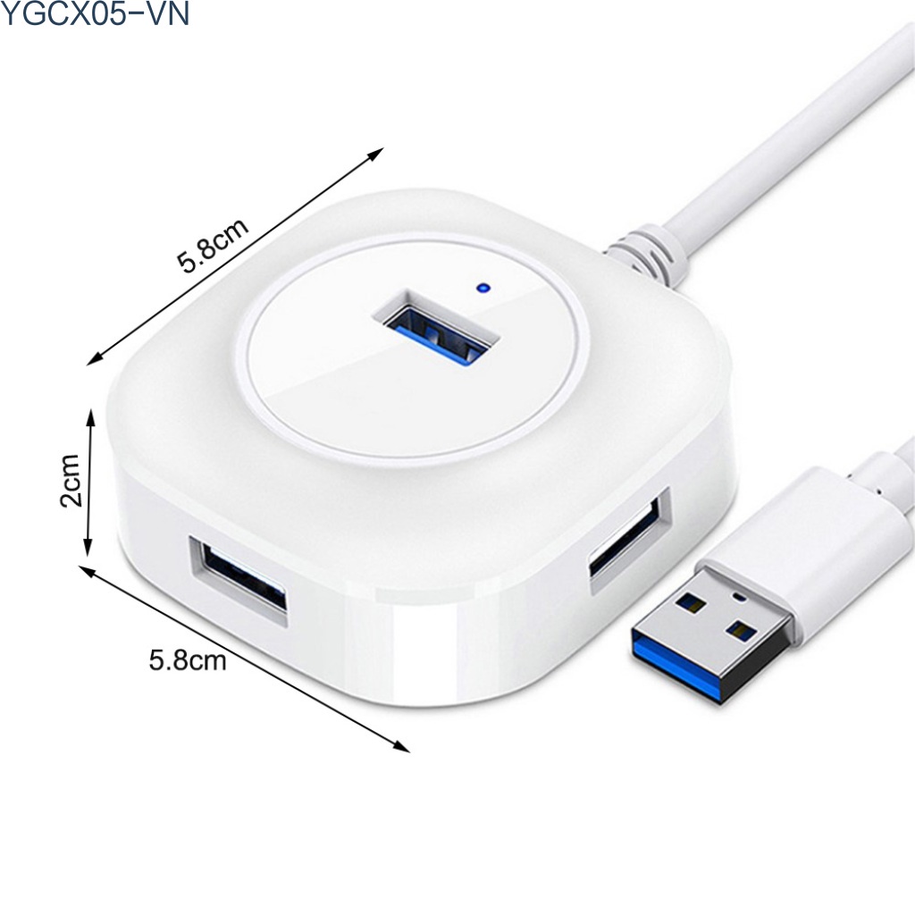 Hub Chia 4 Cổng Usb 3.0 Tốc Độ Cao Cho Máy Tính Laptop