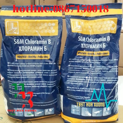 CLORAMIN B Cộng Hòa Séc Túi 1 Kg Hàng Chính Hiệu