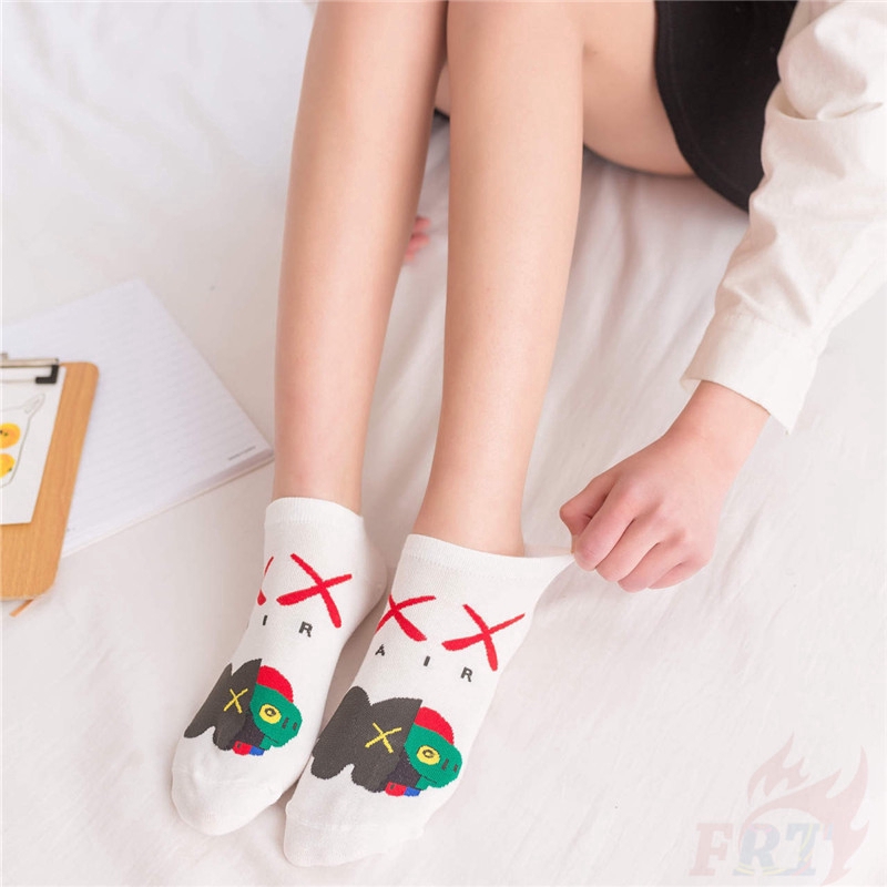 ×× Kaws Ankle Socks ×× H&amp;Q Comfortable Socks Cotton Socks Fashion Cartoon Unisex Socks Lovers Sox