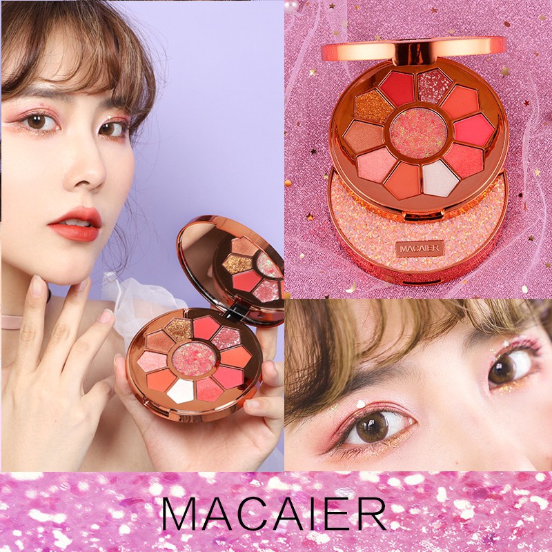 Ins 11Color/bộ phụ nữ mắt bóng trang điểm Shine Glitter matte vẻ đẹp mắt concealar trang điểm