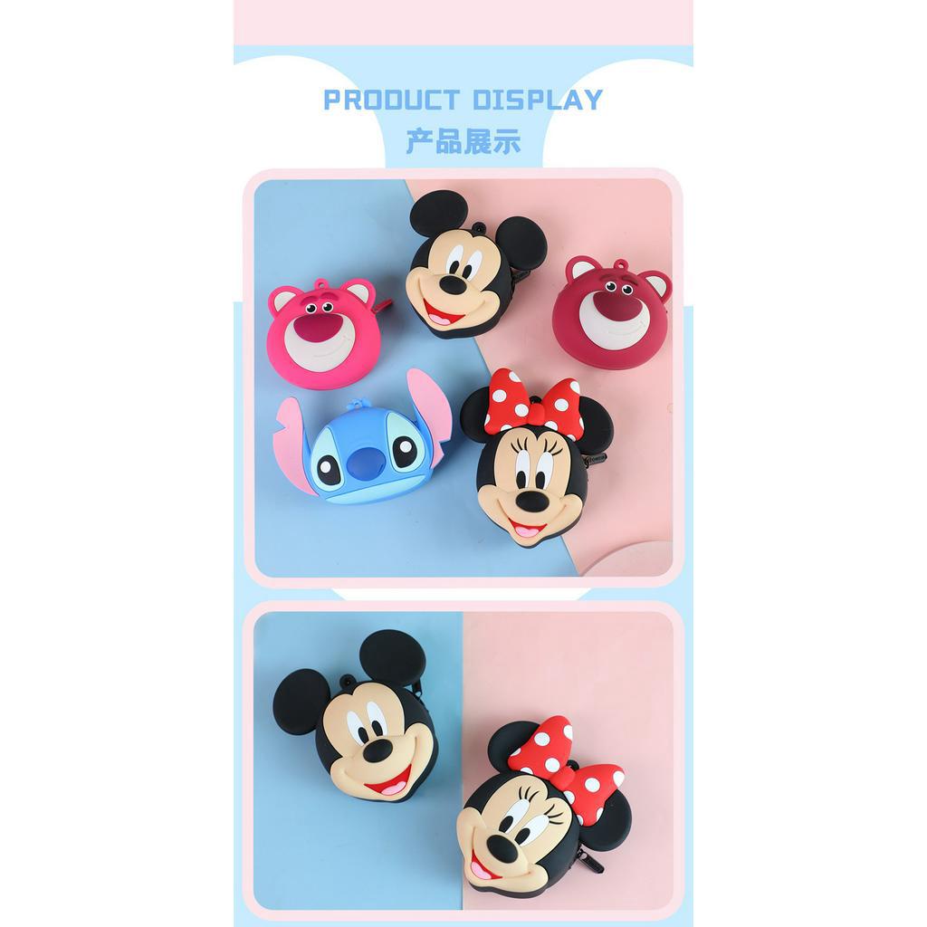Ví Silicon Đựng Tiền Mini In Hoạt Hình Disney Dễ Thương Cho Bé