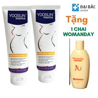  Mua 2 tuýp kem YOOSUN Mama ngăn ngừa và phục hồi rạn da tặng 1 dung dịch vệ sinh phụ nữ  Womanday