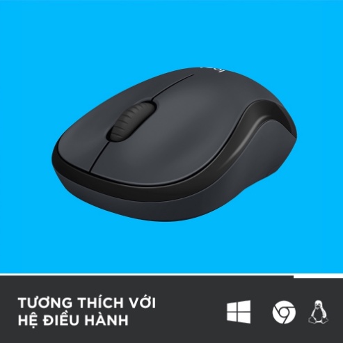 Chuột Không Dây Logitech M220 Không Tiếng Động- Có Công Tắc On/Off - Độ Nhạy Cao - Bảo Hành 12 Tháng