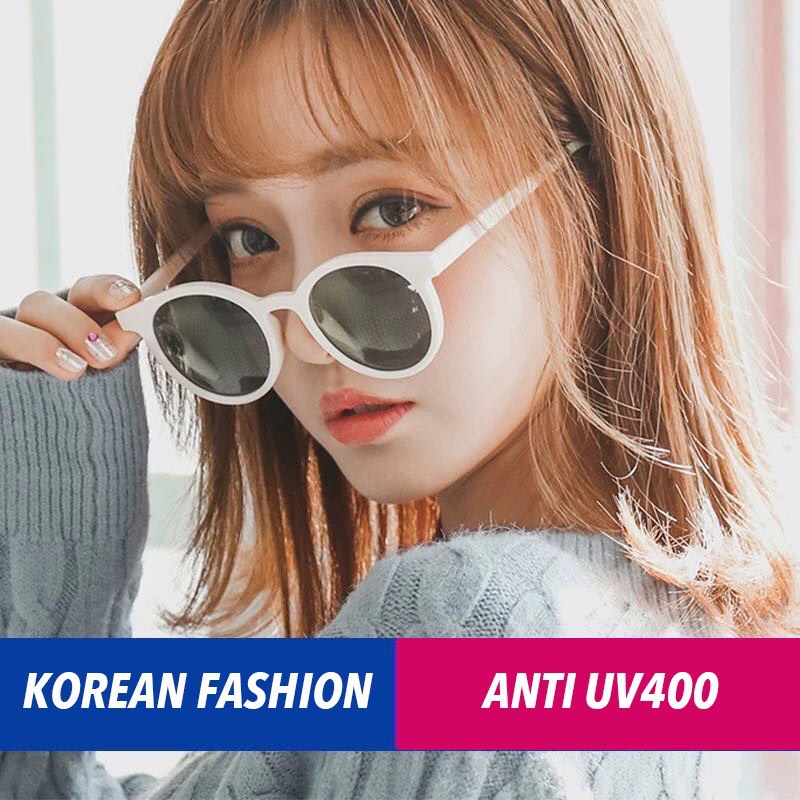 Kính mát mắt mèo tròn thời trang Nam Nữ