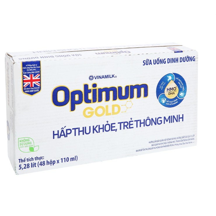 Thùng 48 Hộp Sữa Optimum Gold 110ml