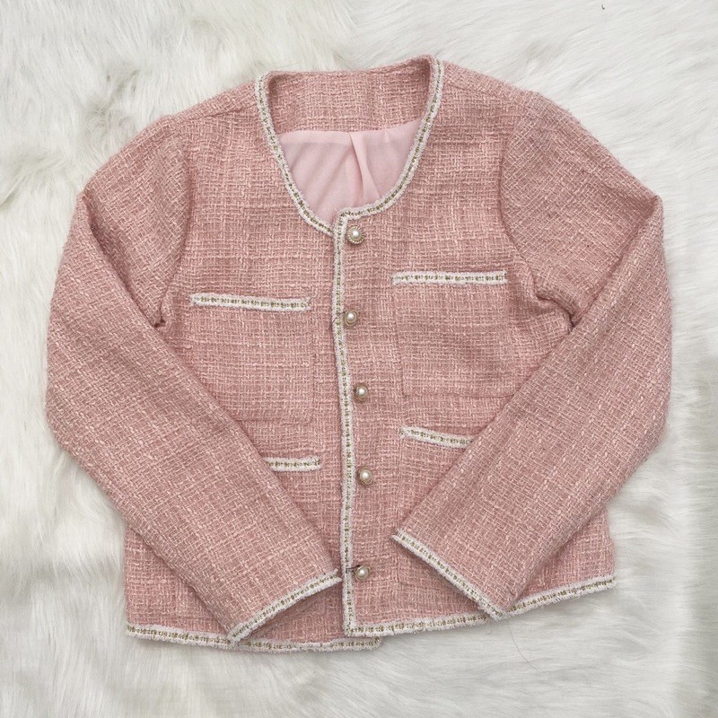 Áo khoác dạ tweed cao cấp