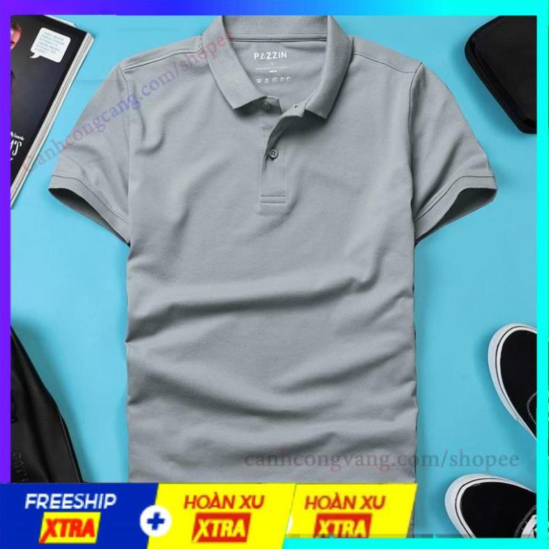 Áo thun nam POLO trơn vải cá sấu cotton cao cấp ngắn tay cực sang trọng