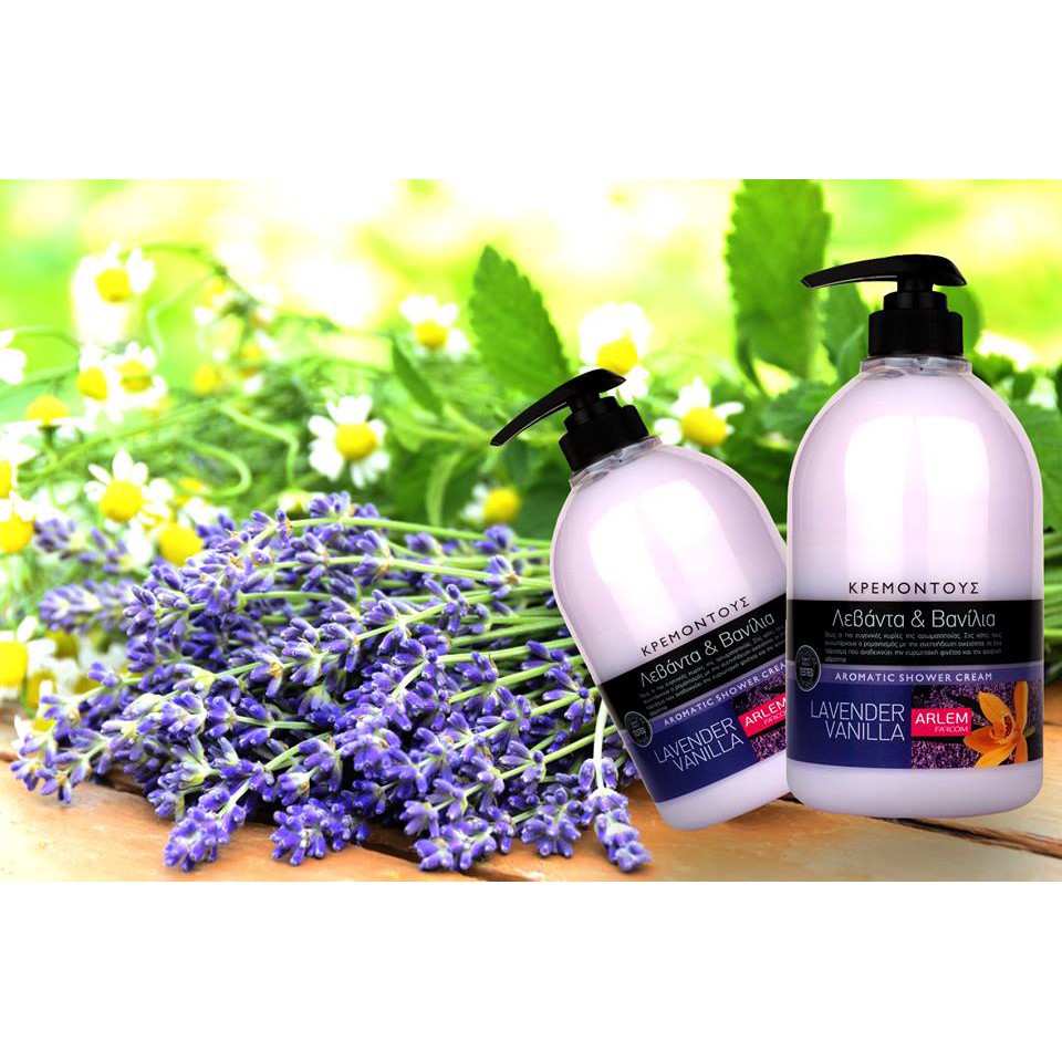 Sữa Tắm Hương Hoa Lavender Farcom Arlem Lavender Vanilla Aromatic Shower Cream 1000ml