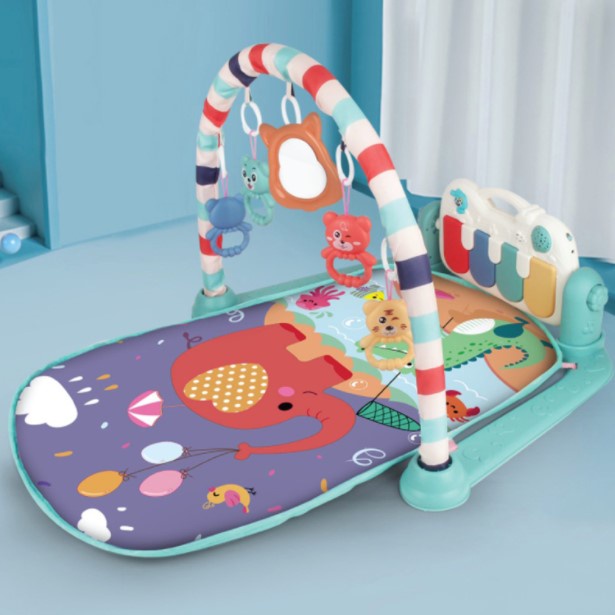 [Hàng Chính Hãng] Thảm Chơi Nhạc Màu Cam Vui Nhộn Baby Gym Mat Cho Trẻ 0M+
