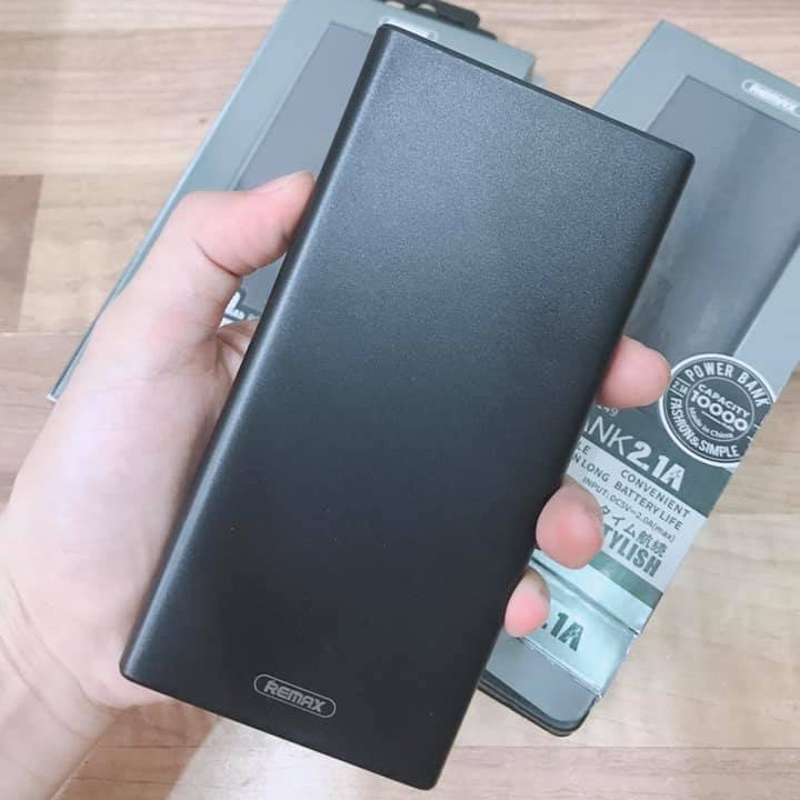 Pin Dự Phòng 10000mah Remax RPP-149 Bodi Series Fast Charing 2.1A tích hợp 2 cổng USB