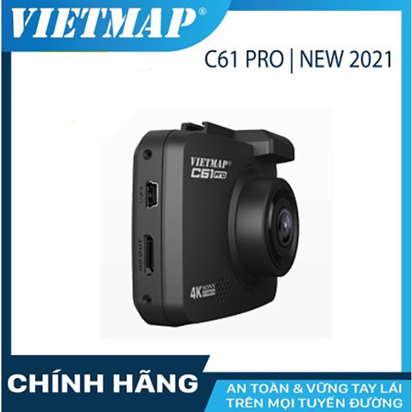 Camera hành trình VIETMAP C61 Pro  cho xe ô tô tặng  kèm thẻ nhớ- Bảo hành 1 năm
