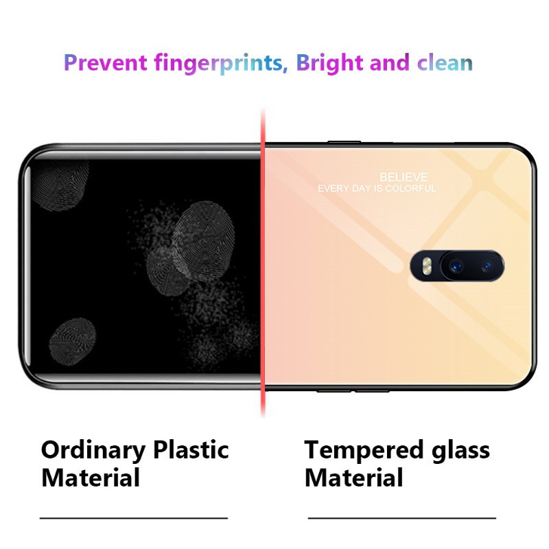 Ốp Điện Thoại Kính Cường Lực Màu Gradient Cho Oppo Reno Z A39 A57 F3 A77 F5 A73 A79 A5 A9 | BigBuy360 - bigbuy360.vn