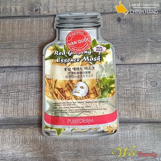 Mặt Nạ Collagen Nhân Sâm Purederm - Hình chai [01 Miếng/Gói 18g] [Hàn Quốc]